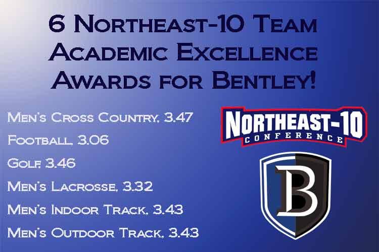 6 Bentley Teams & 374 Student-Athletes Recognized by Northeast-10 for Academic Excellence