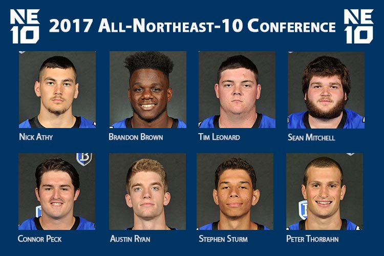 Ryan Selected as NE10 Rookie of the Year; Joined on All-NE10 1st Team by Athy & Brown