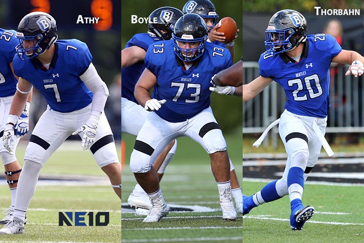 Nick Athy, Matt Boyle and Pete Thorbahn earned All-Northeast-10 honors.