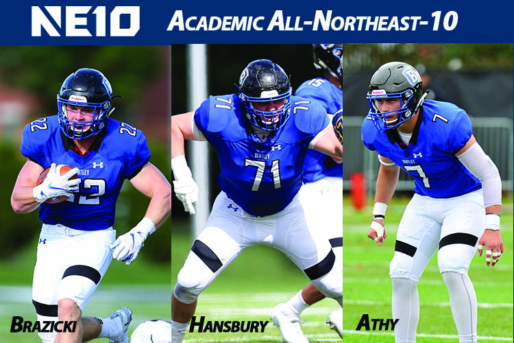 Andrew Brazicki, Jack Hansbury and Nick Athy were selected for Academic All-Northeast-10 honors