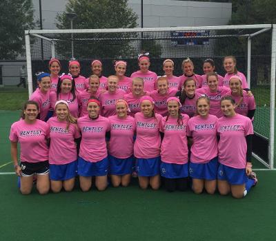 Bentley Field Hockey Reaches Fundraising Goal for Breast Cancer Research
