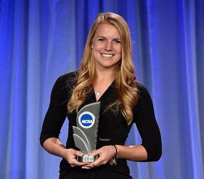Gina Lirange at the NCAA Woman of the Year Banquet in Indianapolis