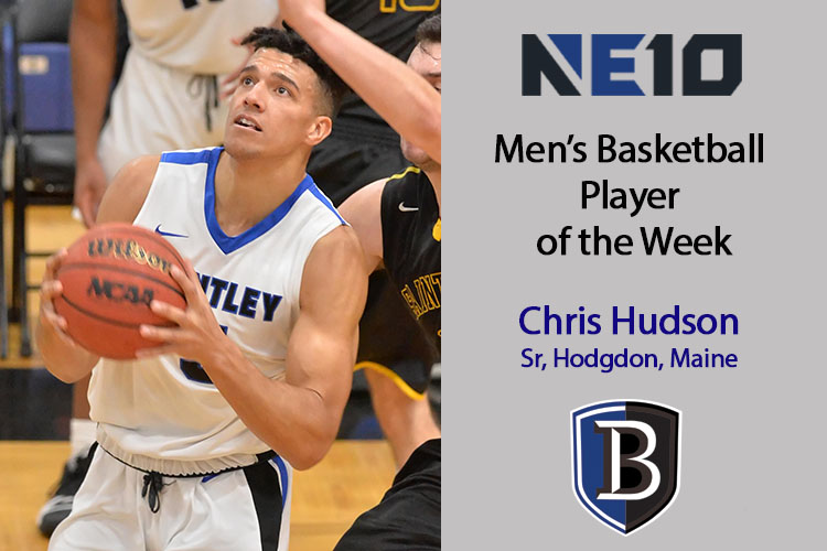 Hudson Named Northeast-10 Player of the Week