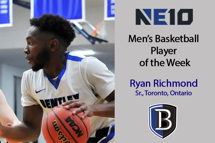 Richmond Recognized as NE10 Player of the Week for the 3rd Time