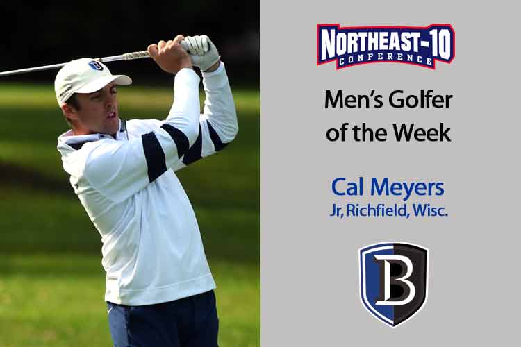 Meyers Named Northeast-10 Men’s Golfer of the Week