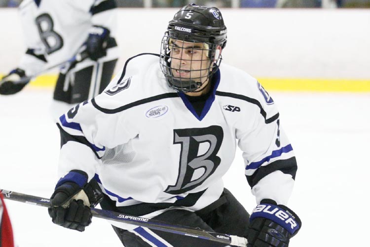 Defenseman Chris Buchanan scored the tying goal for Bentley in Friday's 5-5 tie with Army West Point.