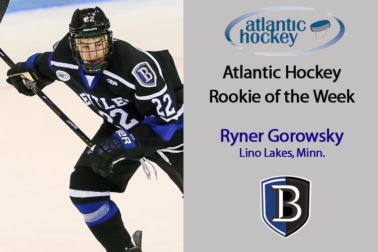 Gorowsky Tabbed Atlantic Hockey Rookie of the Week