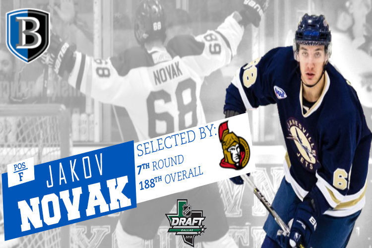 Novak Becomes Bentley’s First NHL Draft Pick; Chosen by Ottawa Senators