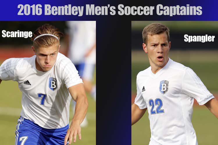 Scaringe, Spangler Selected as Bentley Men’s Soccer Captains