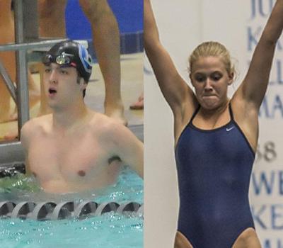 Sebastian Bury & Paige Wilde, Bentley's 2014-15 Swim MVPs