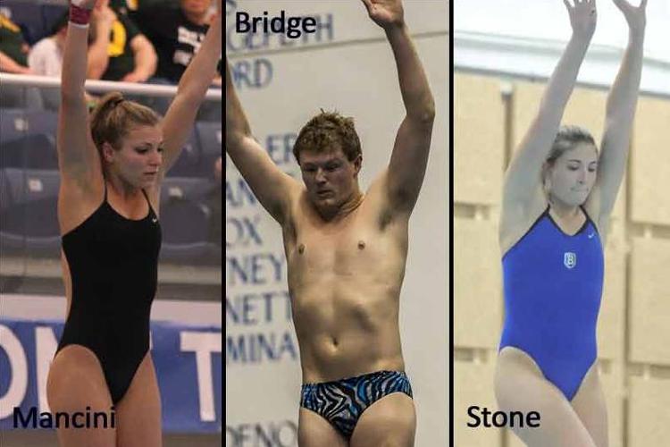 Three Bentley Divers Selected for NCAA Prequalification Meet in Indianapolis
