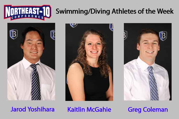McGahie, Yoshihara & Coleman Collect Weekly Honors from Northeast-10