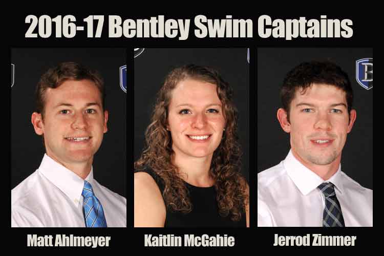 McGahie, Ahlmeyer & Zimmer Named Bentley Swim Captains