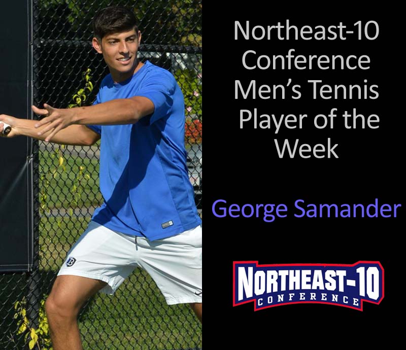 Samander Picks Up Northeast-10 Player of Week Honor