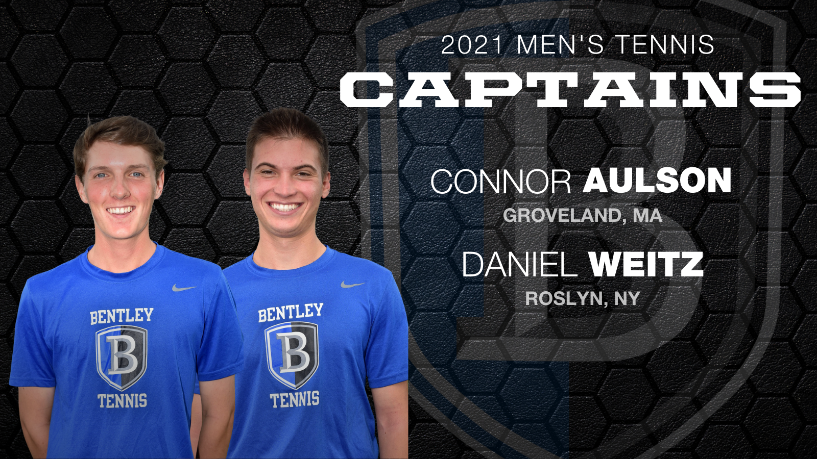 Aulson and Weitz Named Captains of the Bentley Men’s Tennis Team