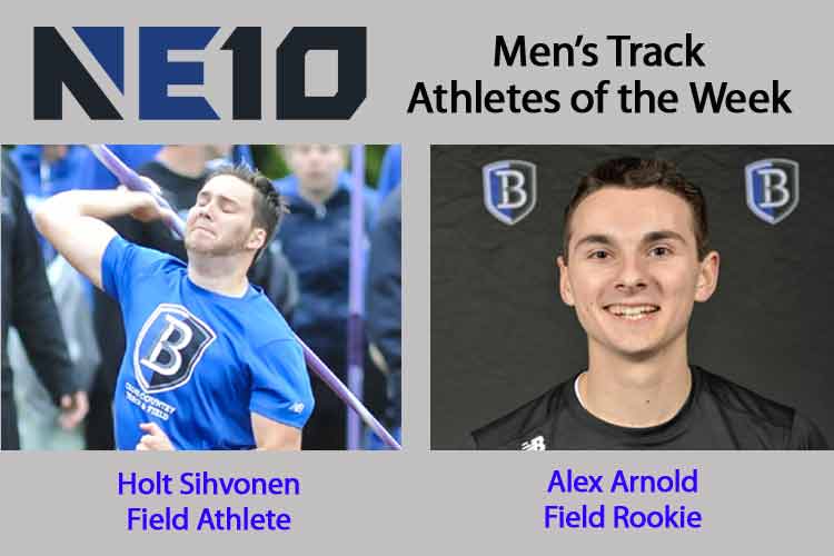 Sihvonen Collects 4th NE10 Men’s Field Athlete of the Week Award; Arnold Receives Rookie Honors