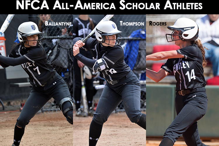 3 Bentley Softball Players Receive All-America Scholar-Athlete Honors from the NFCA