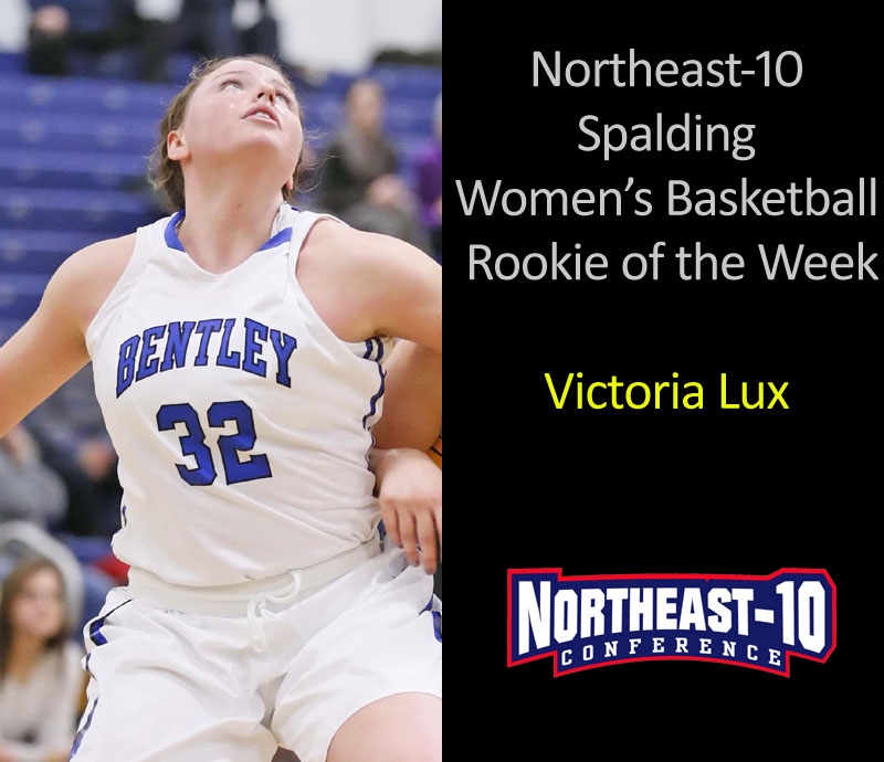 Lux Selected as Northeast-10 Spalding Rookie of the Week