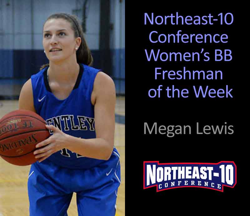 Lewis Named Northeast-10 Spalding Rookie of the Week for the 3rd Time