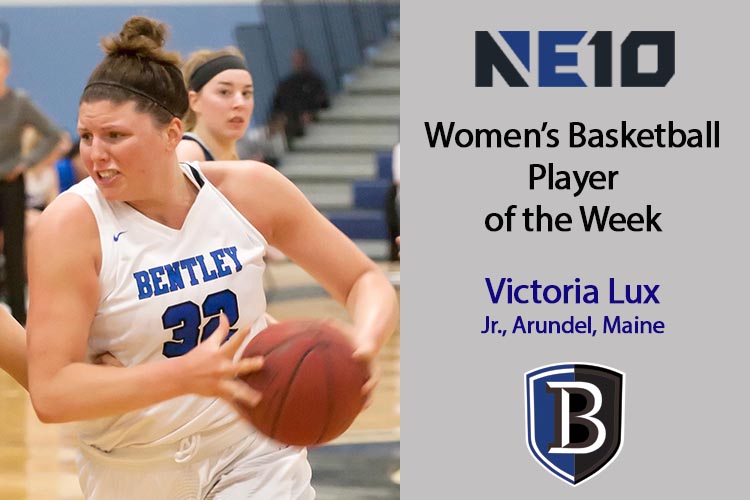 Lux Selected as Northeast-10 Player of the Week for the 2nd Time