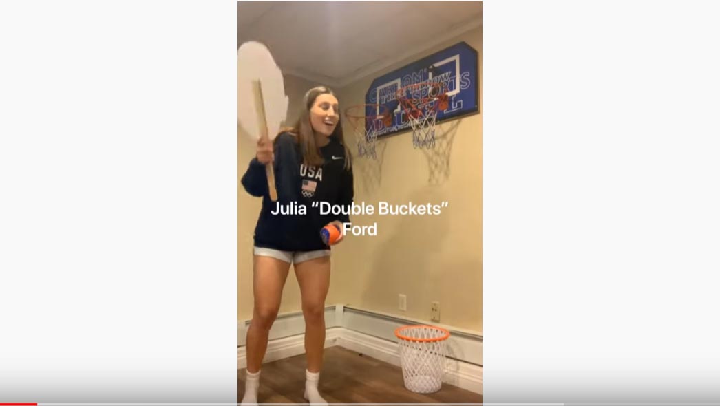 (Video) Bentley Women's Basketball Trick Shots