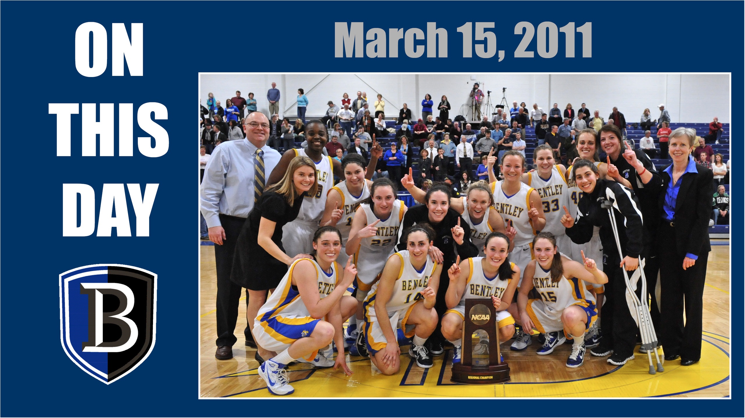 Graphic featuring the 2011 NCAA East Region champions