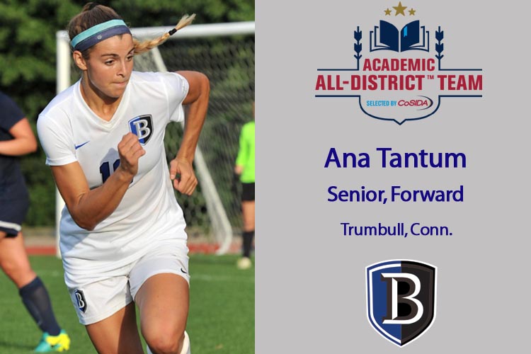 Tantum Voted to CoSIDA Academic All-District 1 Team for Women’s Soccer