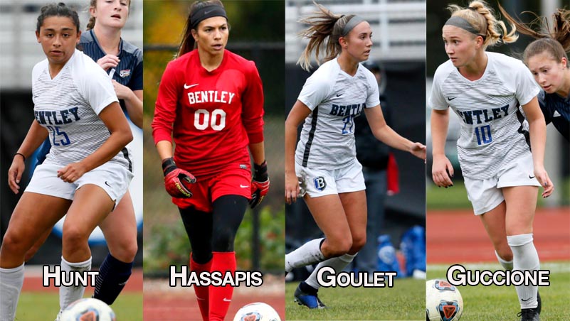 Four Bentley Players Earn NEWISA All-New England Honors