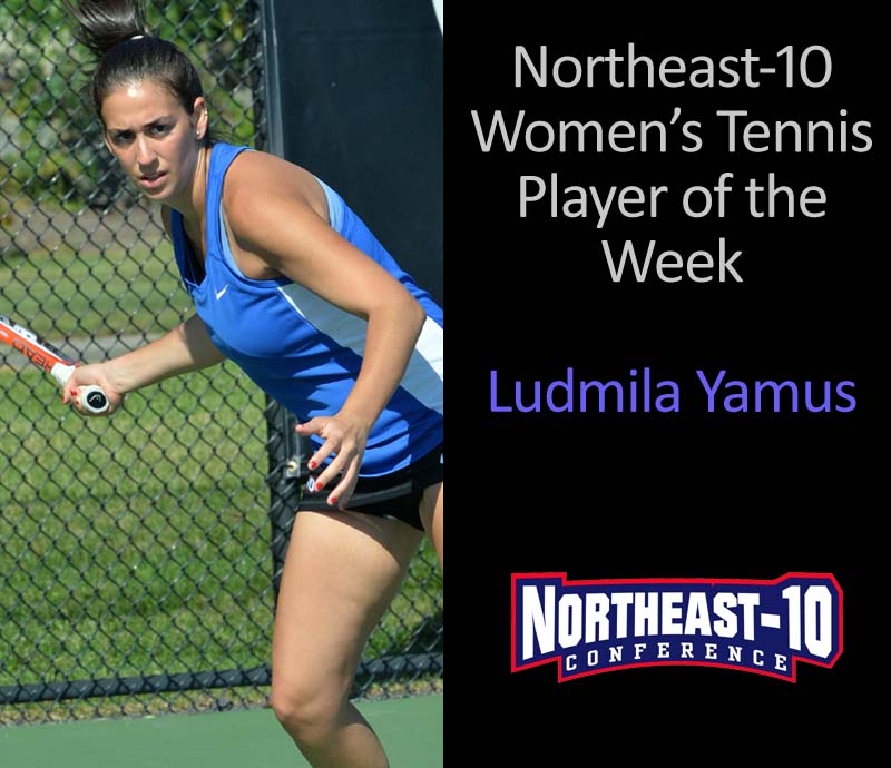 Yamus Claims Northeast-10 Player of the Week Award