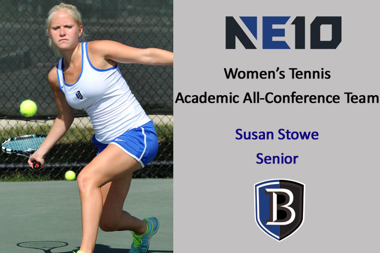 Stowe Voted to NE10 Academic All-Conference Team for Women’s Tennis