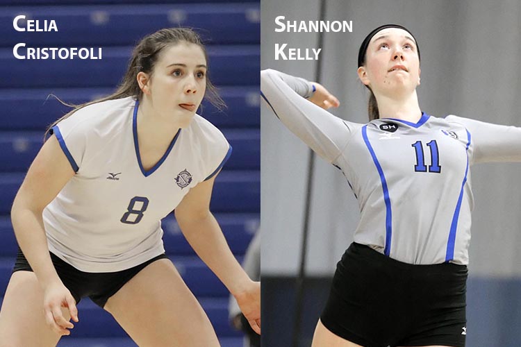 Cristofoli & Kelly Named Bentley Women’s Volleyball Captains
