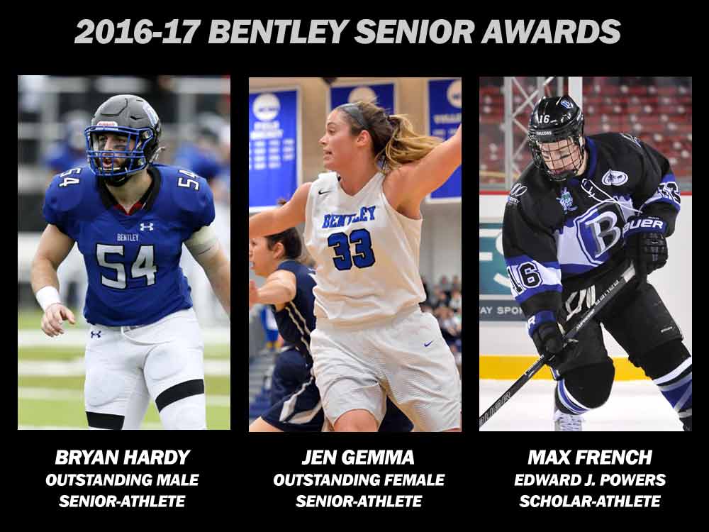 Gemma & Hardy Named Bentley’s Outstanding Senior Athletes;  French Recipient of Powers Award