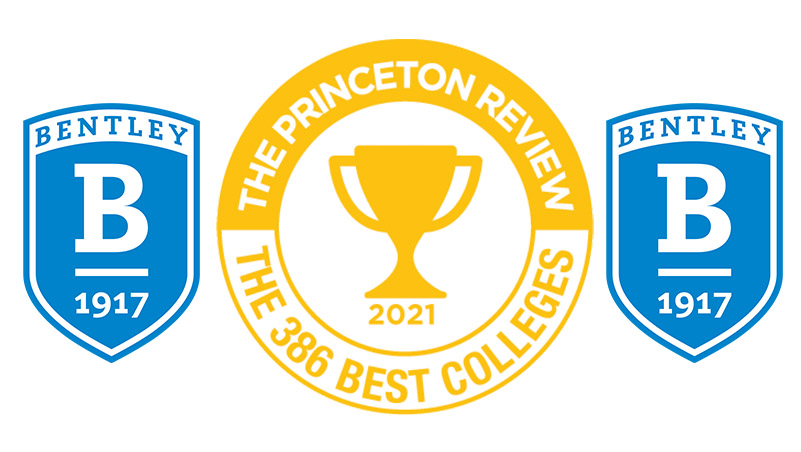Princeton Review and Bentley Logos