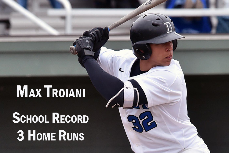 Red-Hot Troiani Homers 3 Times as Bentley Edges No. 4 SNHU for 2nd Straight Game