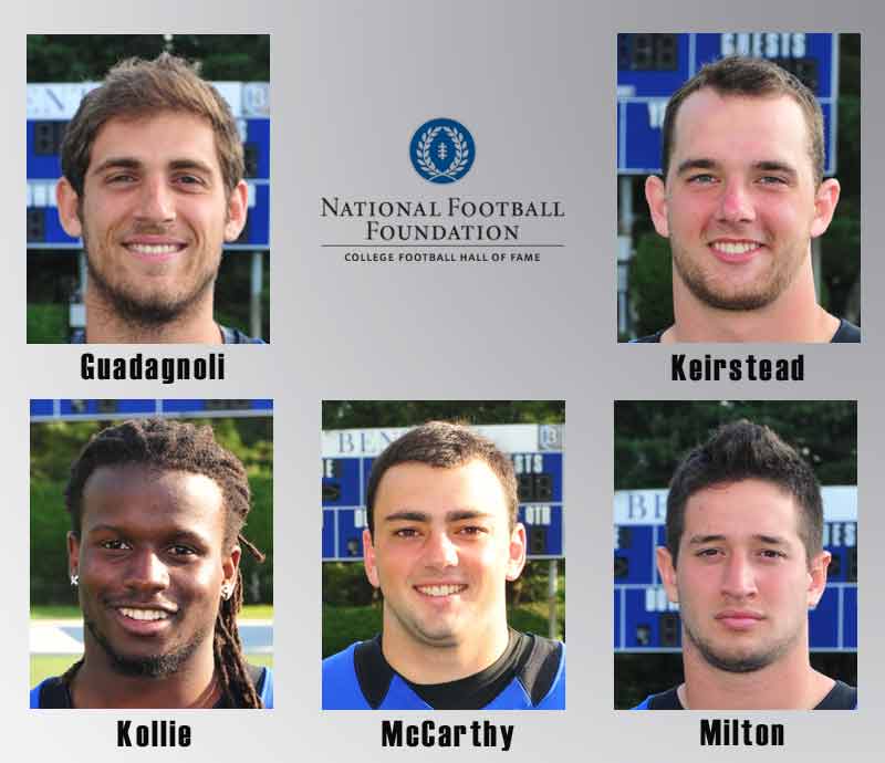 Five Bentley Falcons Named to 2015 NFF Hampshire Honor Society