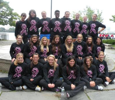 Bentley field hockey at the Making Strides against Breast Cancer Walk