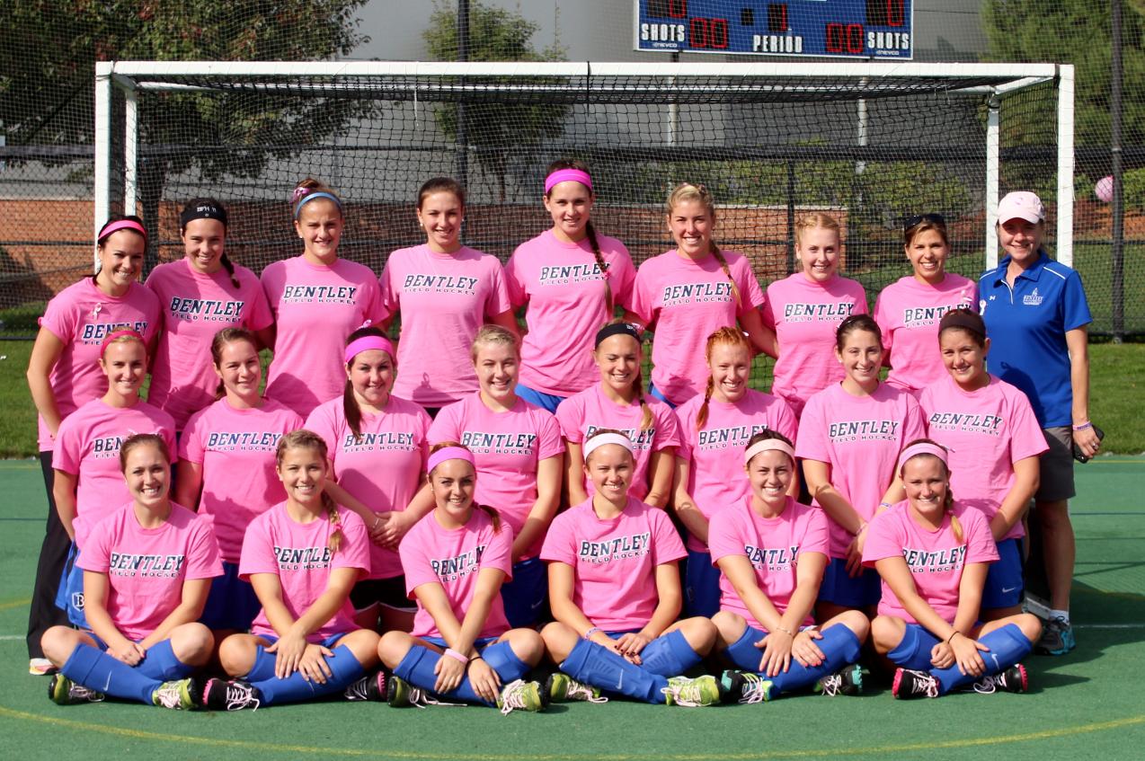 Bentley Field Hockey Makes Donation for Cancer Research