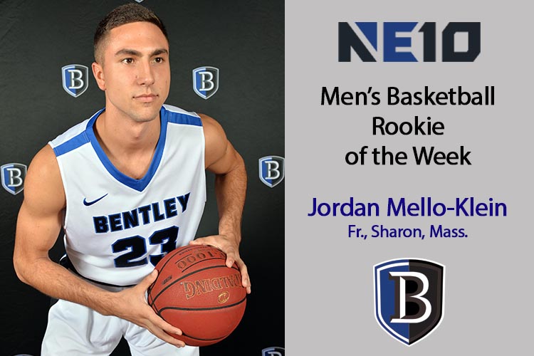 Mello-Klein Named NE10 Men’s Basketball Rookie of the Week