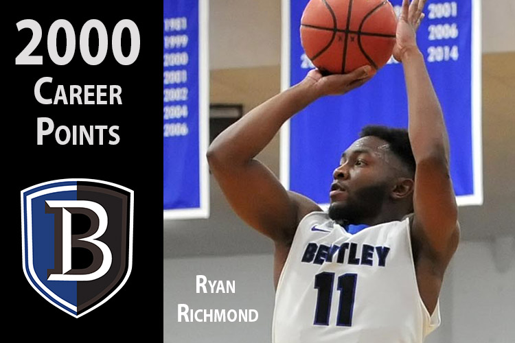 Richmond Reaches 2,000 but Bentley Denied by Saint Anselm in the End, 65-62
