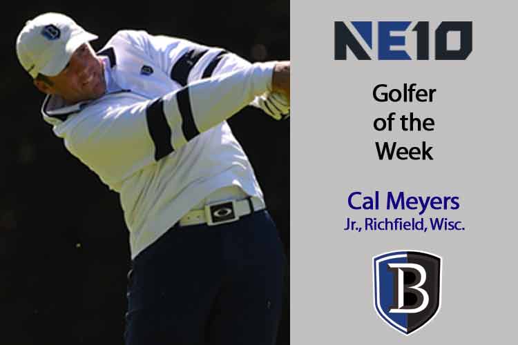 Meyers Named Northeast-10 Men’s Golfer of the Week for the Third Time