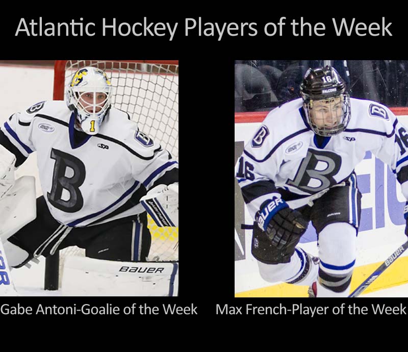 Antoni, French Claim Atlantic Hockey Weekly Awards