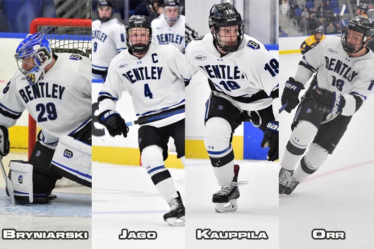 Four Bentley Hockey Student-Athletes Named AHCA All-American Scholars