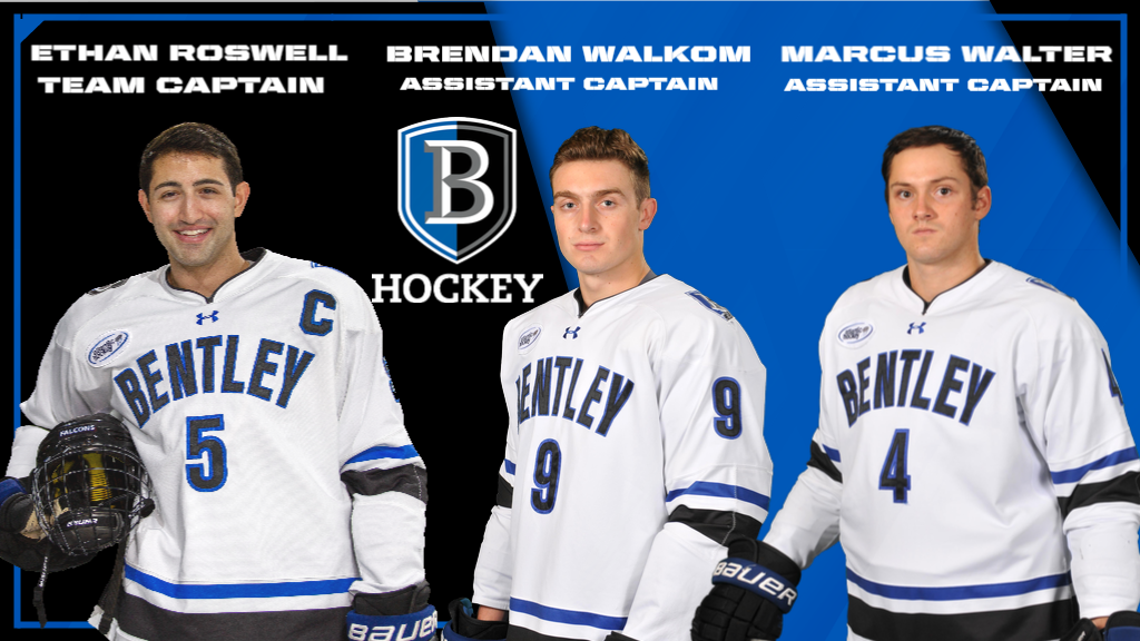 Roswell Named Captain of Bentley Hockey Program for 2021-22 Season; Walkom and Walter Named Assistant Captains