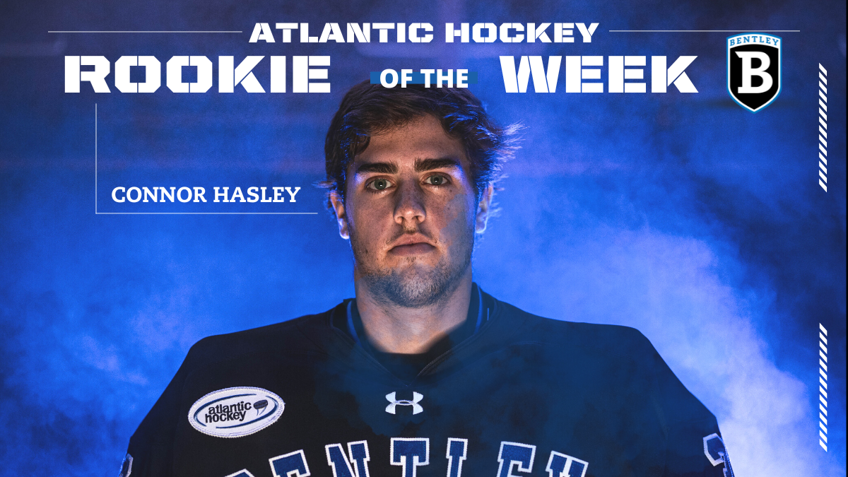 Hasley Named Atlantic Hockey Rookie of the Week