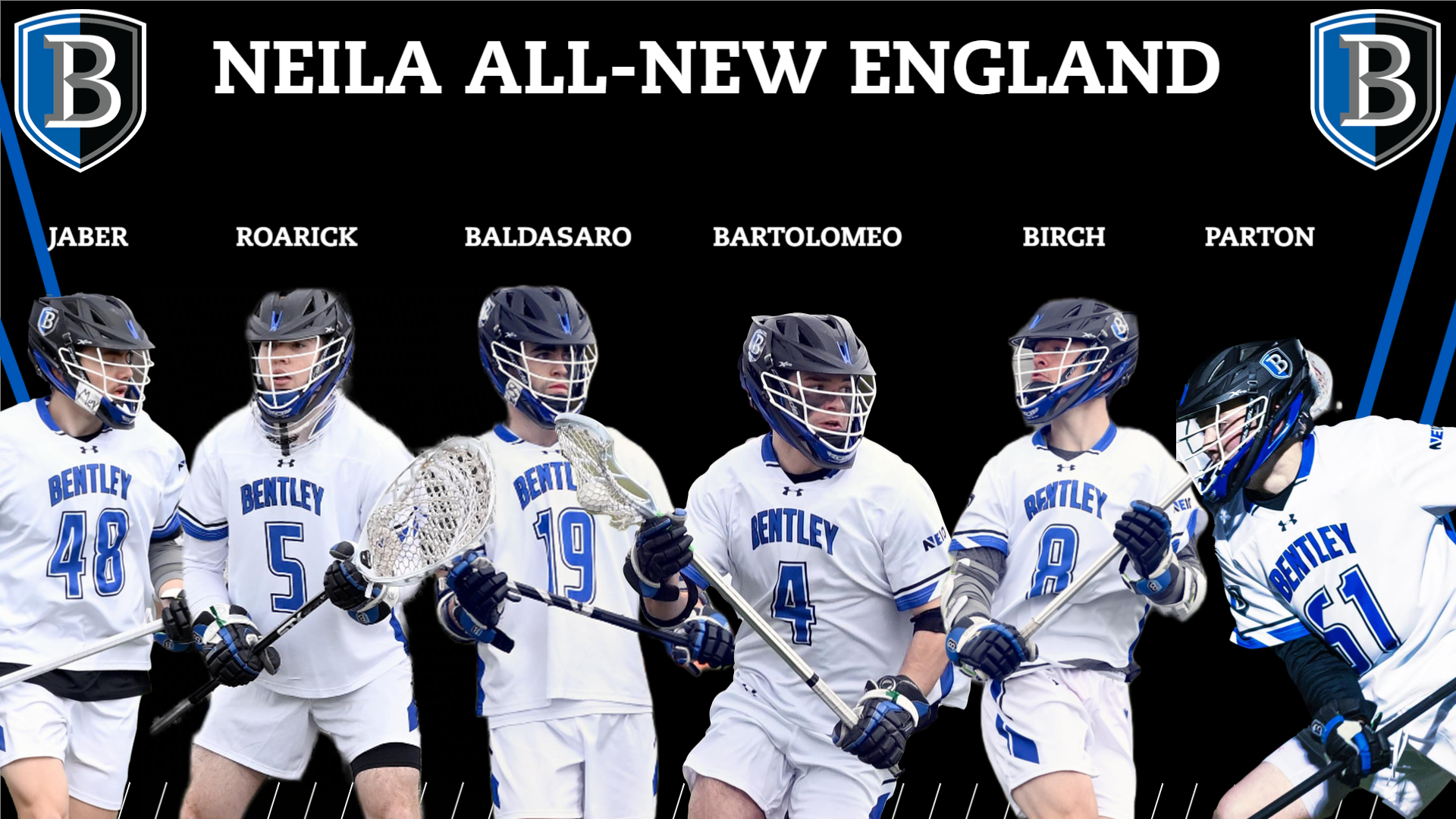 Six Bentley Players Named to NEILA All-New England Teams