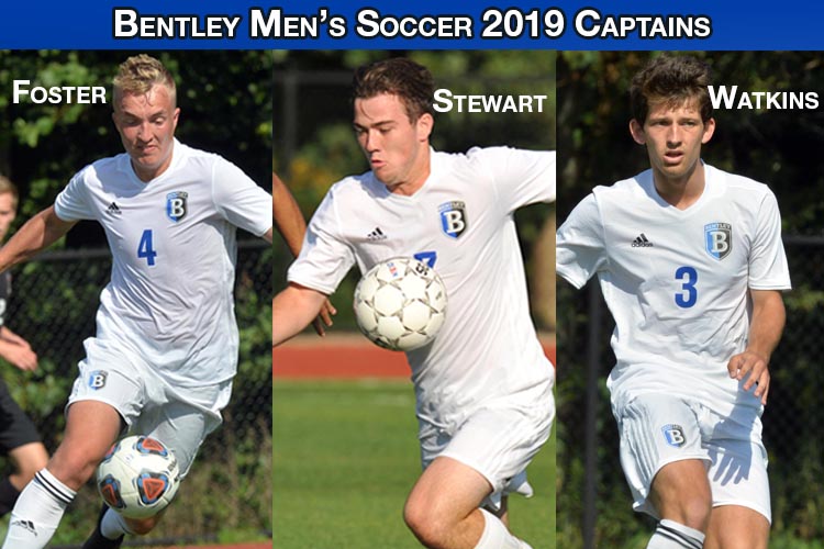 Stewart, Foster and Watkins to Serve as Bentley Men’s Soccer Captains for 2019