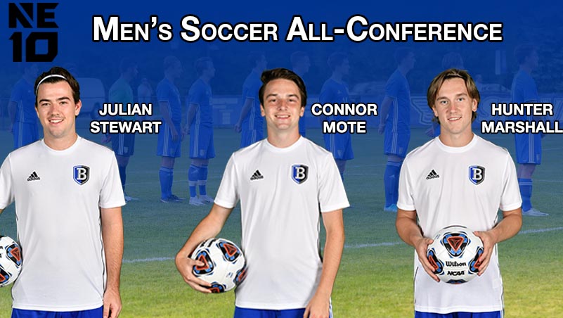 Stewart, Mote and Marshall Named to NE10 All-Conference Teams