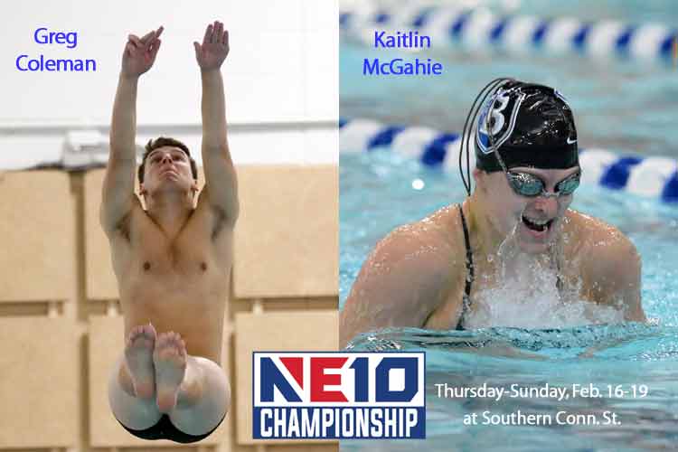 Bentley Swimmers & Divers Set for Northeast-10 Championships; Falcon Men Projected for 1st