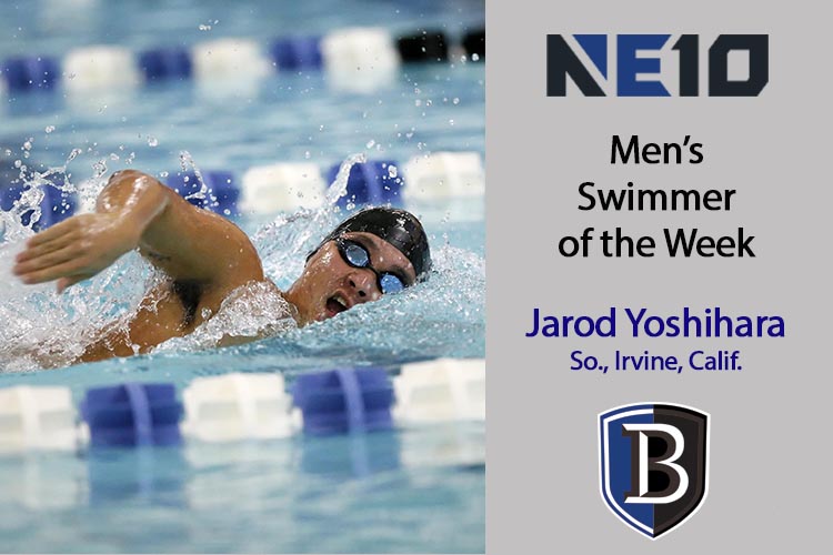 Yoshihara Selected as Men’s Swimmer of the Week in Northeast-10
