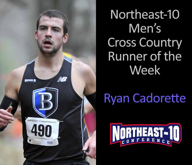 Cadorette Named Northeast-10 Men’s Cross Country Athlete of the Week